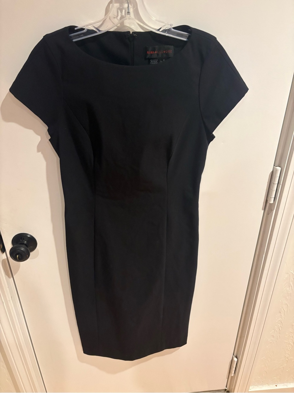 Nina McLemore Black Sheath Dress